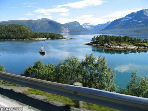 Fjordlanschaft kurz vor Narvik