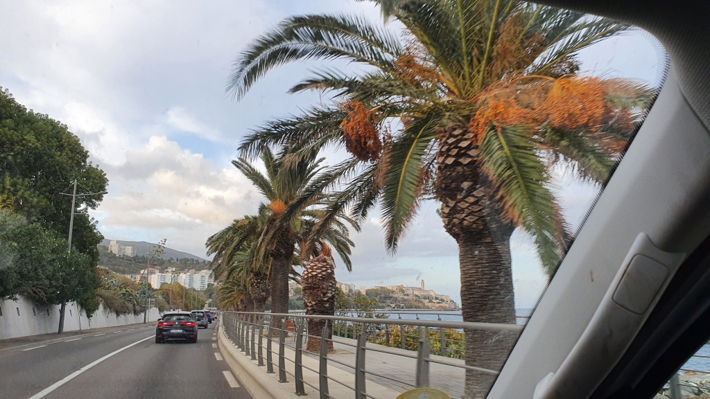 Die
          Strae zum Hafen in Bastia